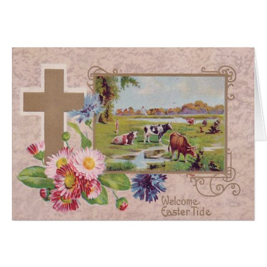 Christian Cross Daisy Cow Pasture (Front Horizontal)