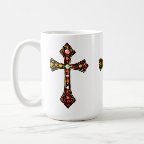 Christian Cross Design Coffee Mug