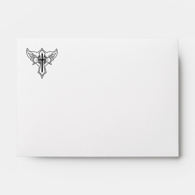 Christian cross envelope (Front)