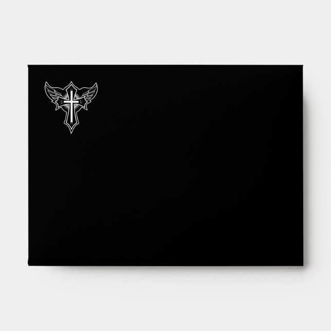 Christian cross envelope (Front)