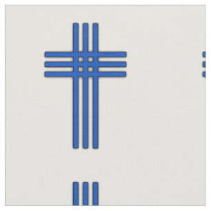 Christian Cross Fabric