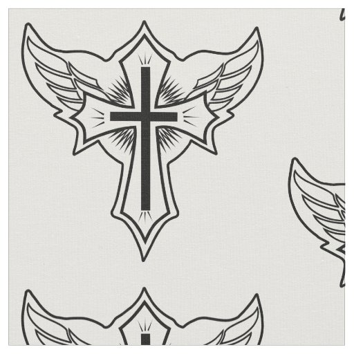 Christian cross fabric
