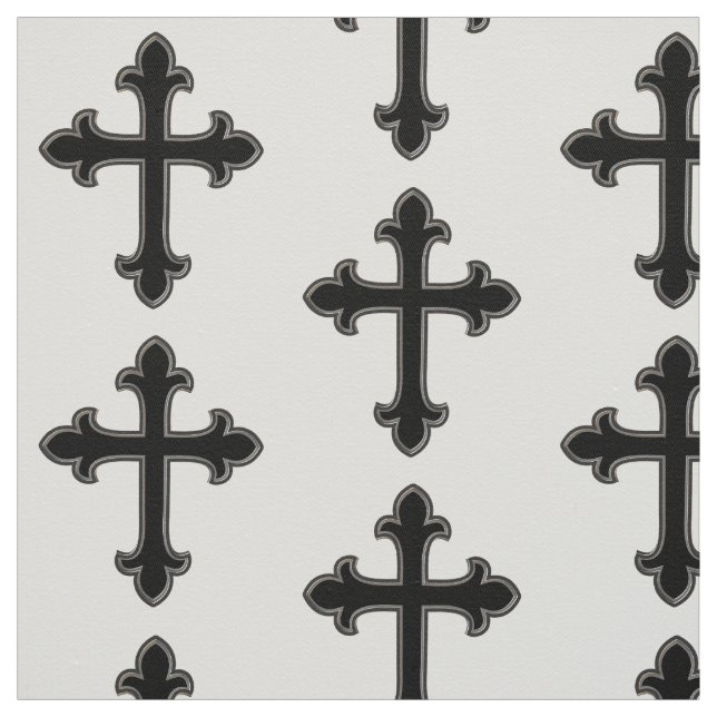 Christian cross fabric (Swatch)