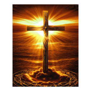 Christian Cross Faith Divine Gifts Christmas Photo Print