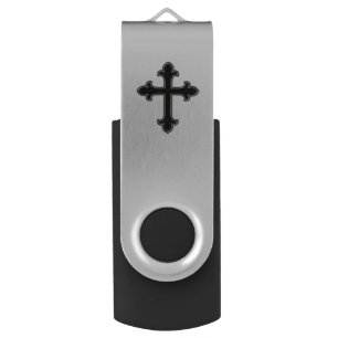 Christian cross flash drive