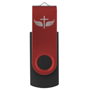 Christian cross flash drive