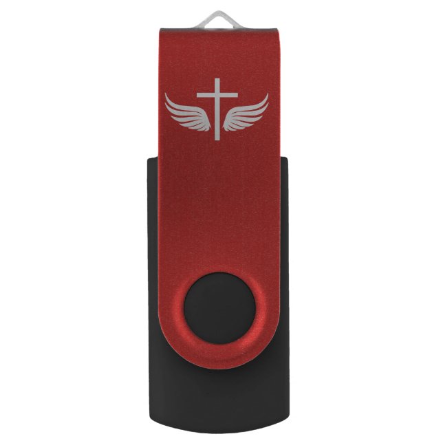 Christian cross flash drive (Back (Vertical))