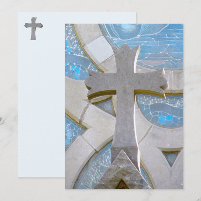 Christian Cross Flat Card (Front/Back)
