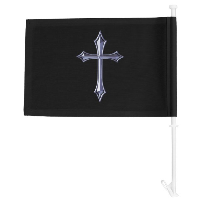 Christian Cross Funeral Flag (Back)