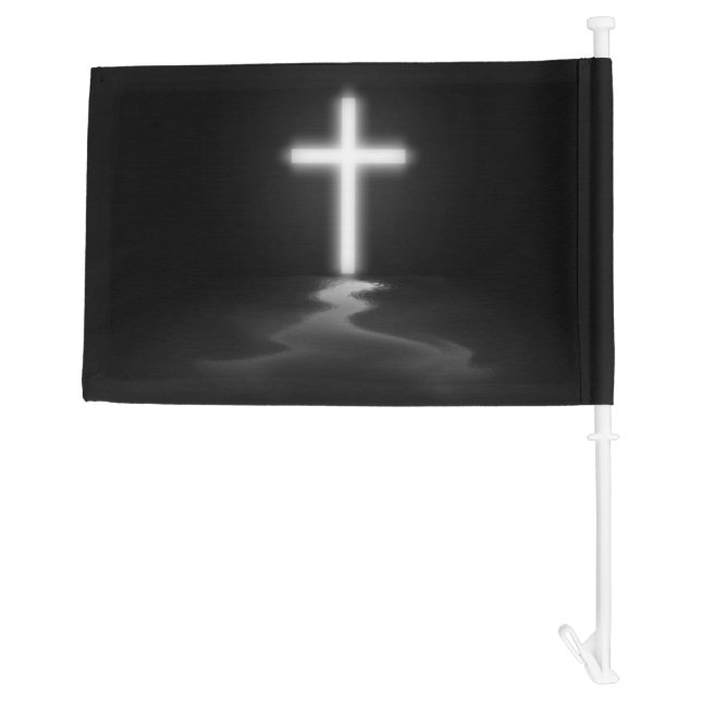 Christian Cross Funeral Flag (Back)