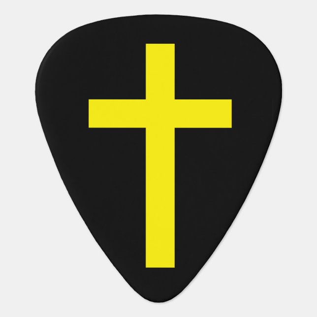 "CHRISTIAN CROSS" GUITAR PICK (Front)