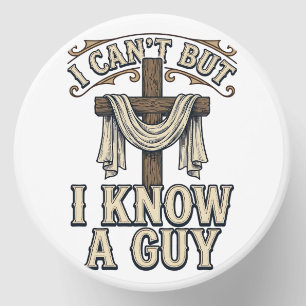 Christian Cross I Know a Guy Vintage Shirt Mini Candle Favors