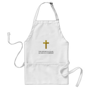 Christian Cross - Illegal in Over 50 Countries Adult Apron