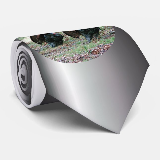 Christian Cross in Blue Light Neck Tie (Rolled)