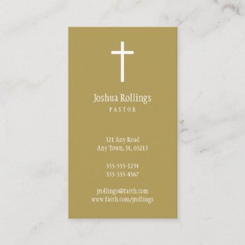 Christian Cross | Inspirational Business Card by Christian_Designs at Zazzle