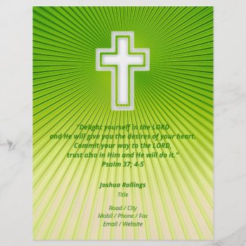 Christian Cross | Inspirational Flyer by Christian_Designs at Zazzle