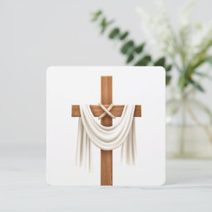 christian cross invitation