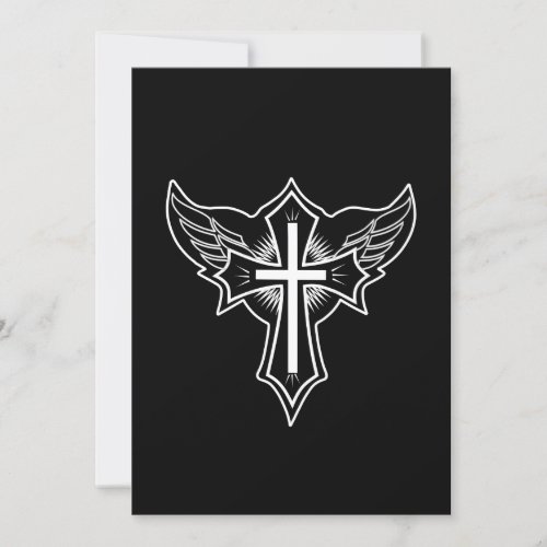 Christian cross invitation