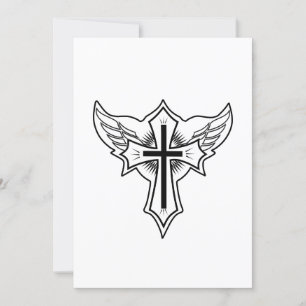 Christian cross invitation