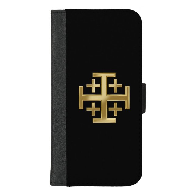 Christian cross iPhone wallet case (Front)