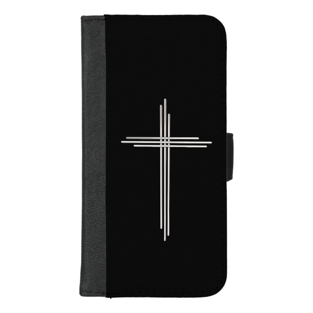 Christian cross iPhone wallet case (Front)
