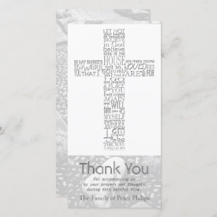 Christian Cross John 14 Sympathy Thank You 3