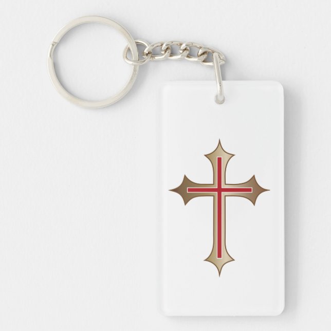 Christian cross keychain (Front)