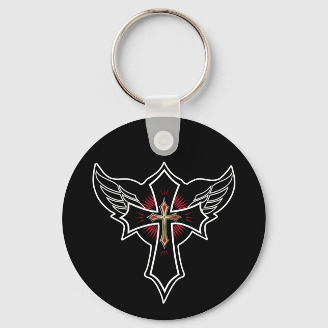 Christian cross keychain (Front)