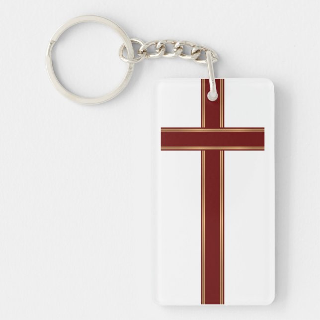 Christian cross keychain (Front)