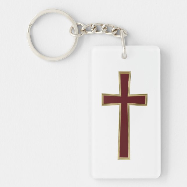 Christian cross keychain (Front)