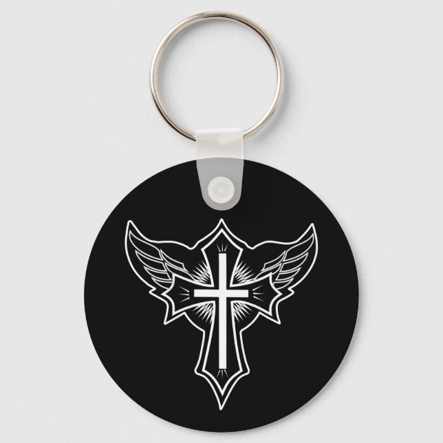 Christian cross keychain (Front)