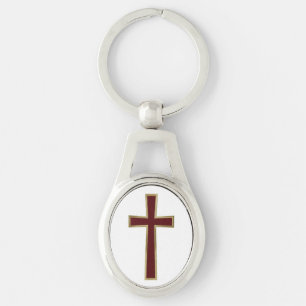 Christian cross keychain