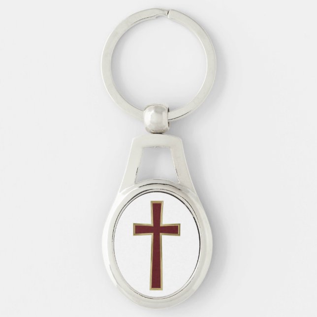 Christian cross keychain (Front)