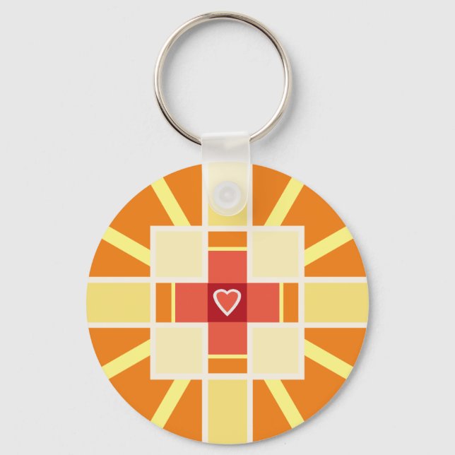 Christian cross   keychain (Front)