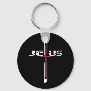 Christian cross keychain
