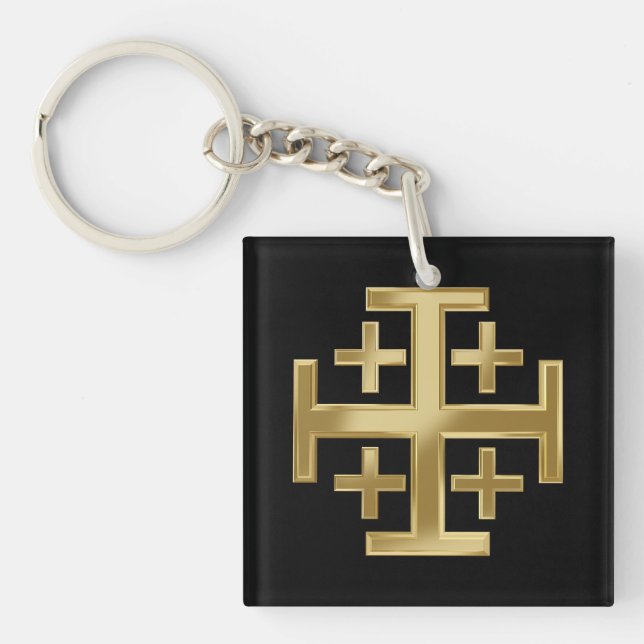 Christian cross keychain (Front)