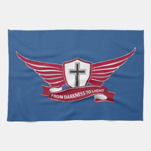 Christian cross kitchen towel