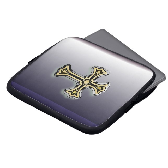 Christian Cross Laptop Sleeve (Front Top)