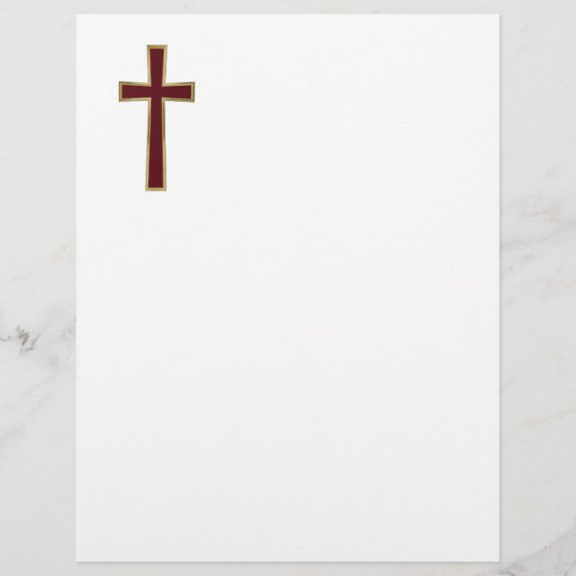 Christian cross letterhead (Front)