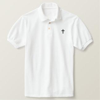 Christian Cross Logo Fitted Polo