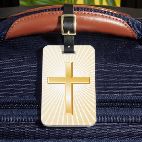 Christian Cross Luggage Tag