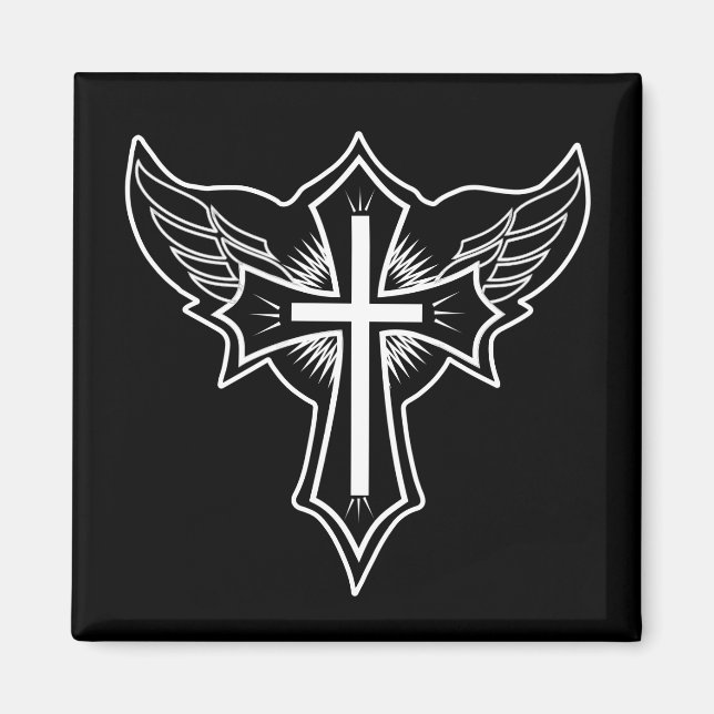 Christian cross magnet (Front)