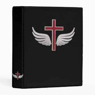 Christian cross mini binder