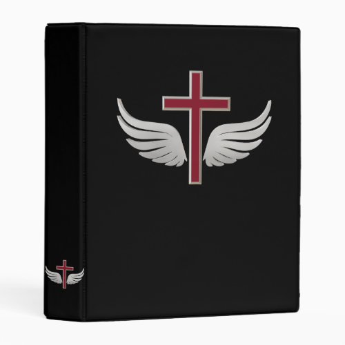 Christian cross mini binder