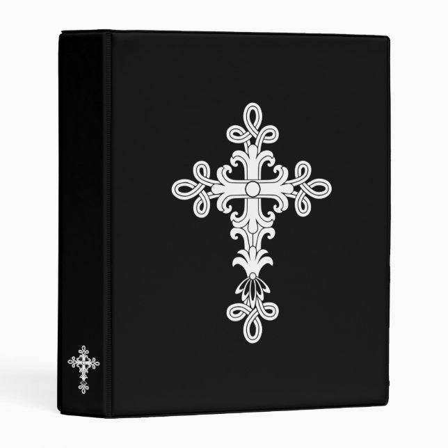 Christian cross mini binder (Front/Spine)