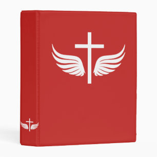 Christian cross mini binder