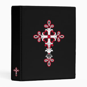 Christian cross mini binder