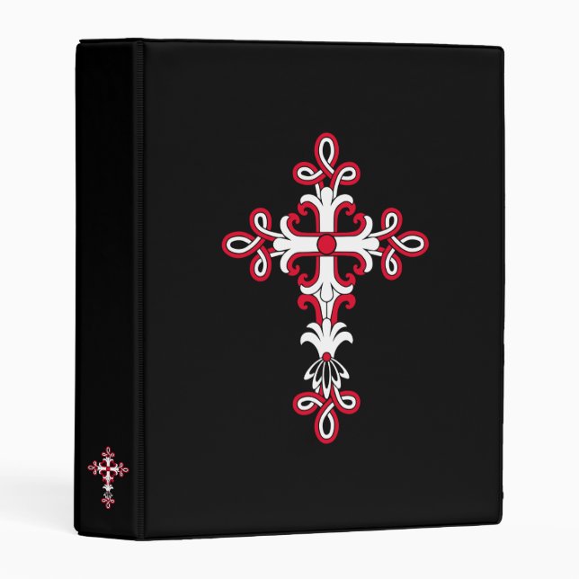 Christian cross mini binder (Front/Spine)