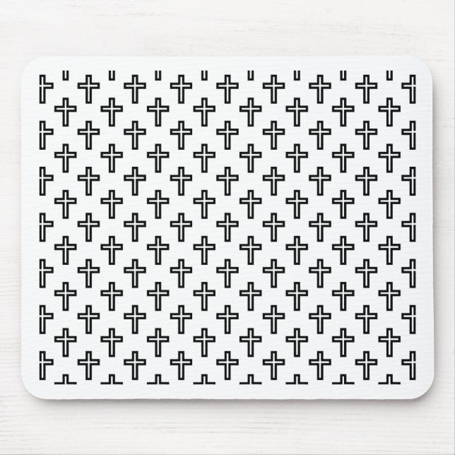Christian Cross Mouse Pad (Front)