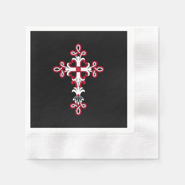 Christian cross napkins (Front)
